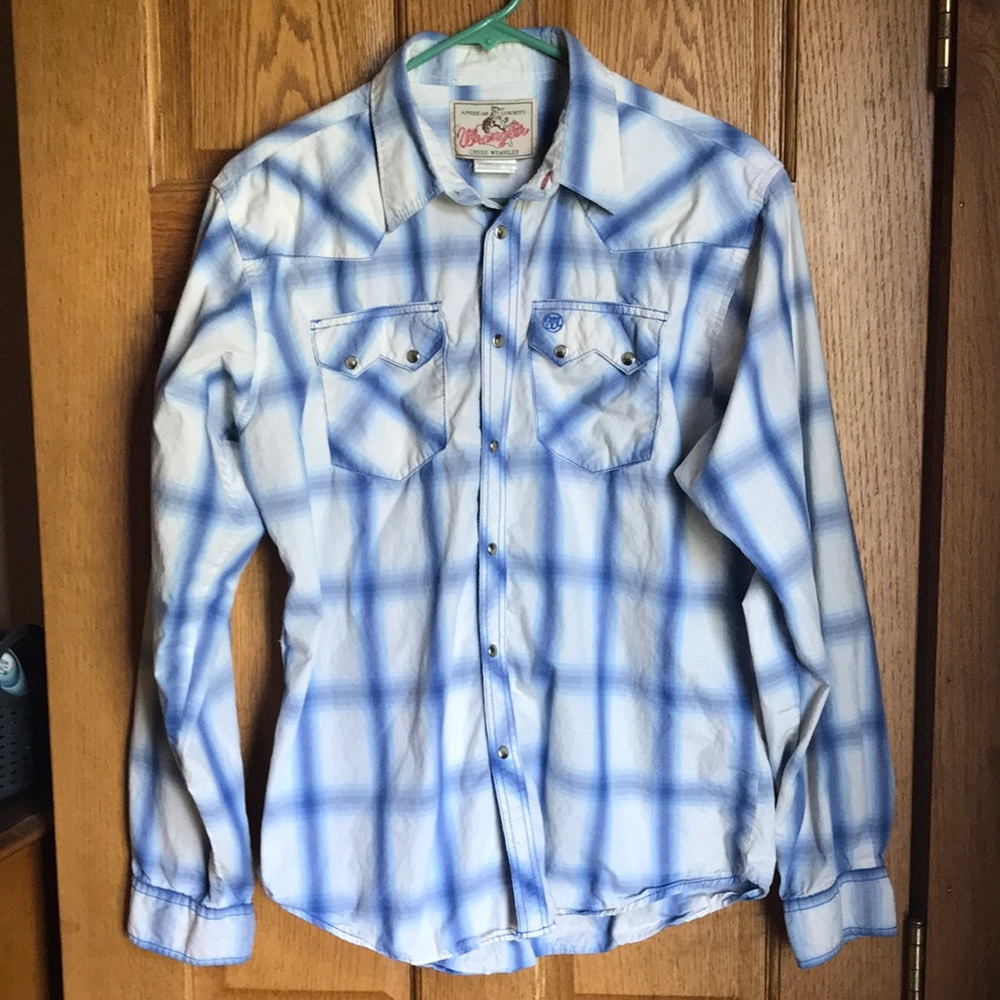 Vintage Wrangler Western Long Sleeve boys 18/20